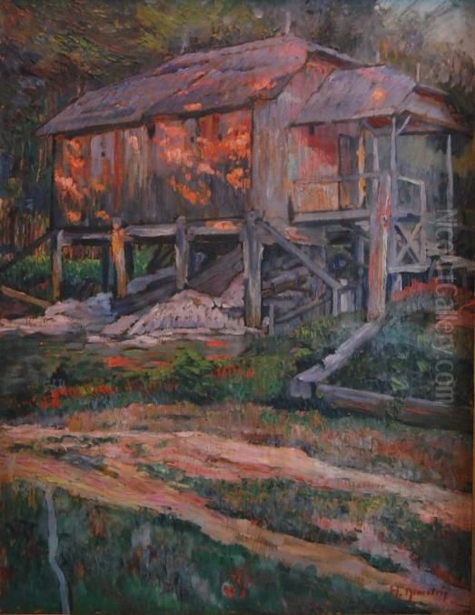 Cabana Oil Painting by Horatiu Dimitriu