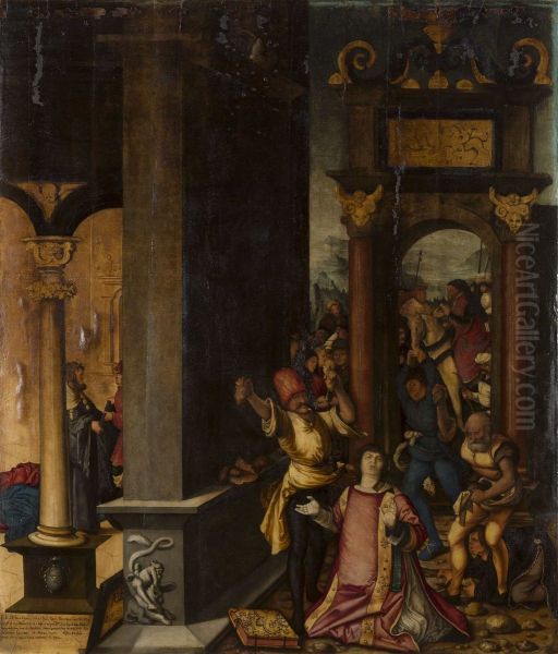 Stoning of Saint Stephen Oil Painting by Hans Baldung Grien