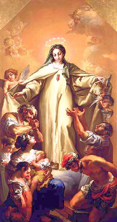Virgin of Mercy of redeeming captives Oil Painting by unknown