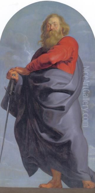 Saint Paul Oil Painting by (studio of) Rubens, Peter Paul