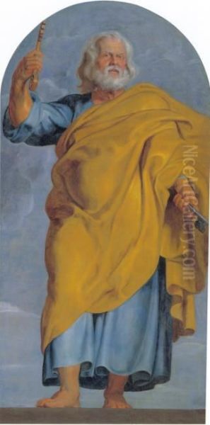 The apostle Peter Oil Painting by Peter Paul Rubens