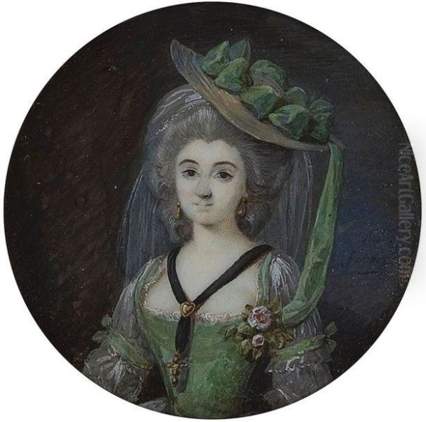 Portrait of Marie Desbrosses Oil Painting by Marie-Genevieve Favart