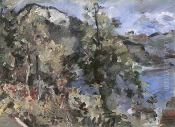 Der Jochberg am Walchensee Oil Painting by Lovis Corinth