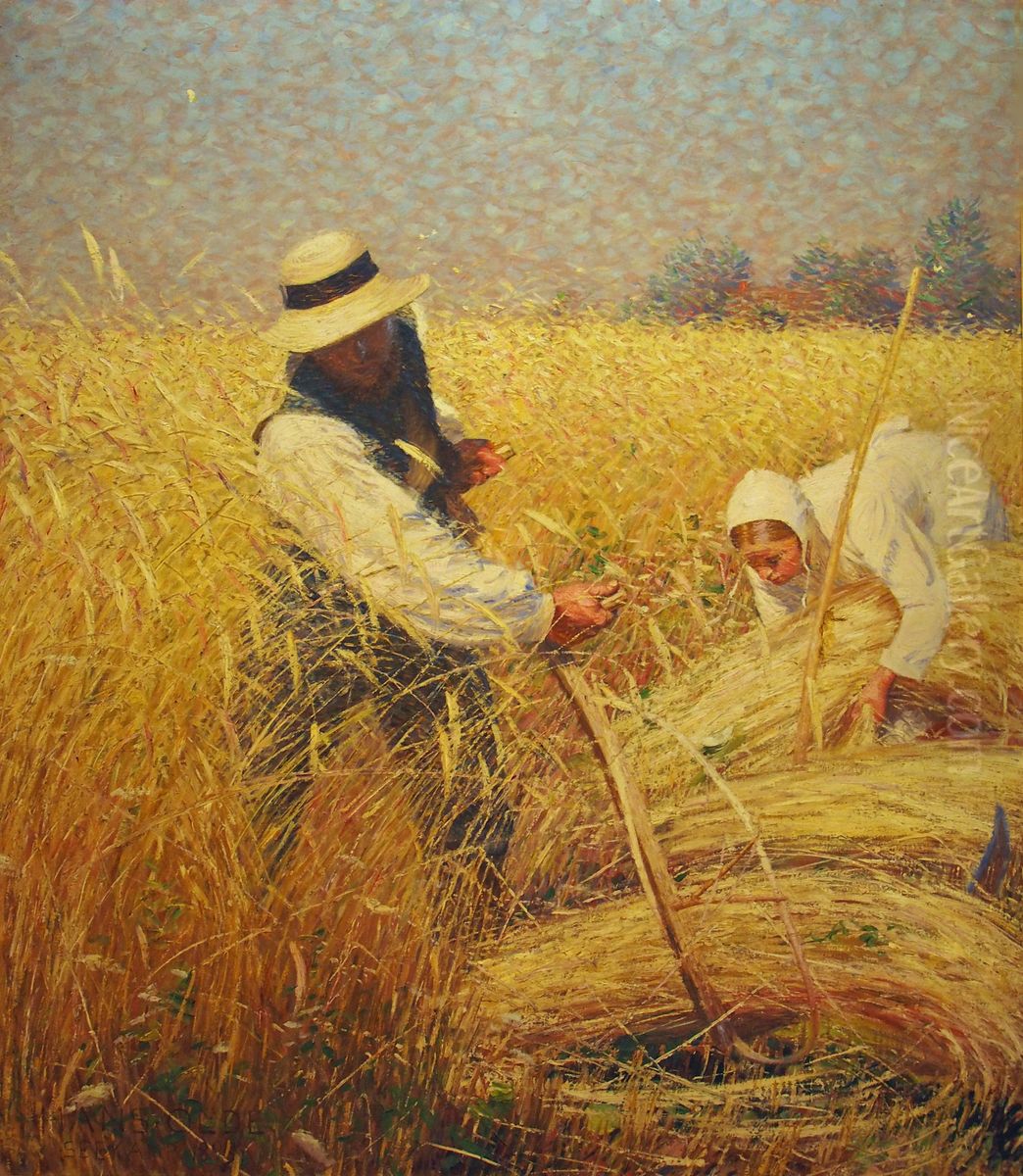 Der Schnitter Oil Painting by Hans Olde