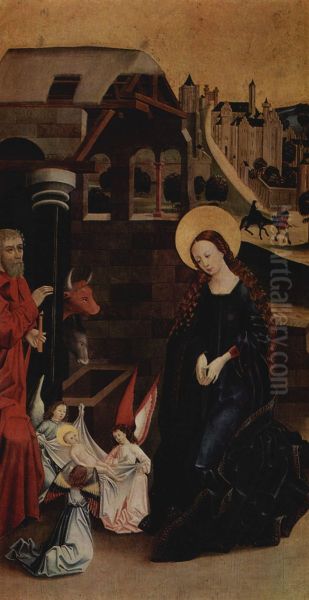 Geburt Christi, Anbetung des Christuskindes Oil Painting by unknown