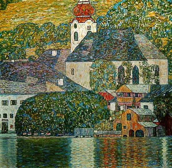 Kirche in Unterach am Attersee Oil Painting by Gustav Klimt