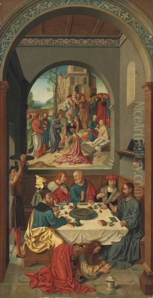 Mary Anoints Jesus' Feet Oil Painting by Unidentified painter