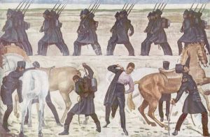 Auszug der Jenenser Studenten in den Freiheitskrieg 1813
