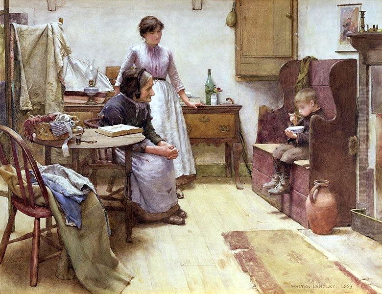 Waif Oil Painting by Walter Langley