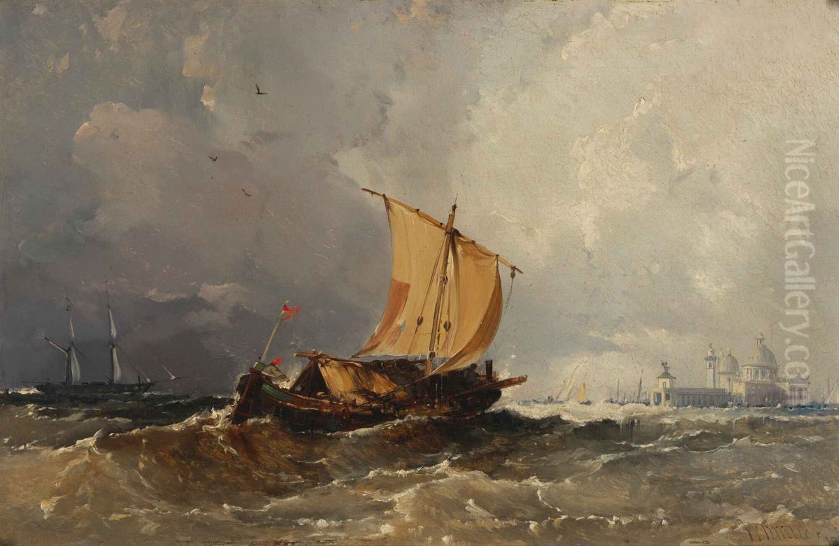 The Entrance to Venice Oil Painting by William James Muller