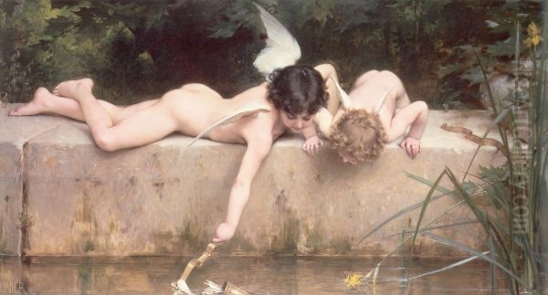 The Rescue Oil Painting by Emile Munier