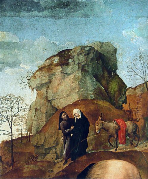 Triptyque Portinari Oil Painting by Hugo Van Der Goes