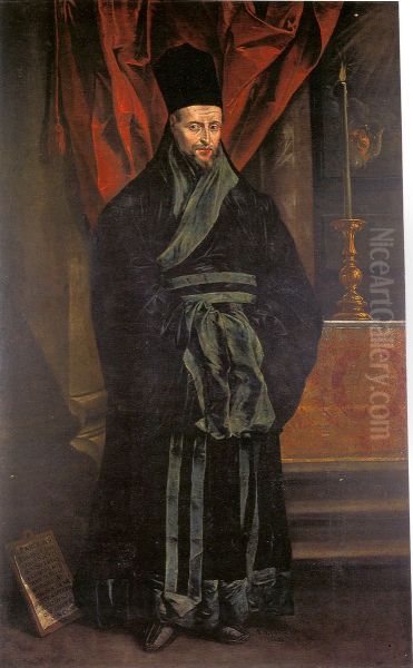 Portrait of Nicolas Trigault Oil Painting by (studio of) Rubens, Peter Paul