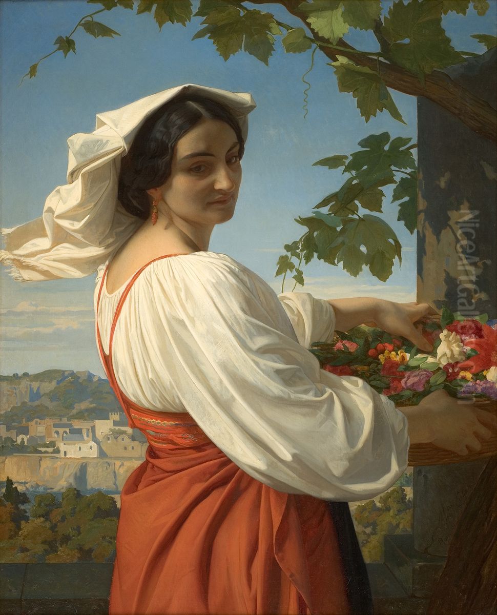 The woman known as 'Chiarrucia' Oil Painting by Alexandre Cabanel