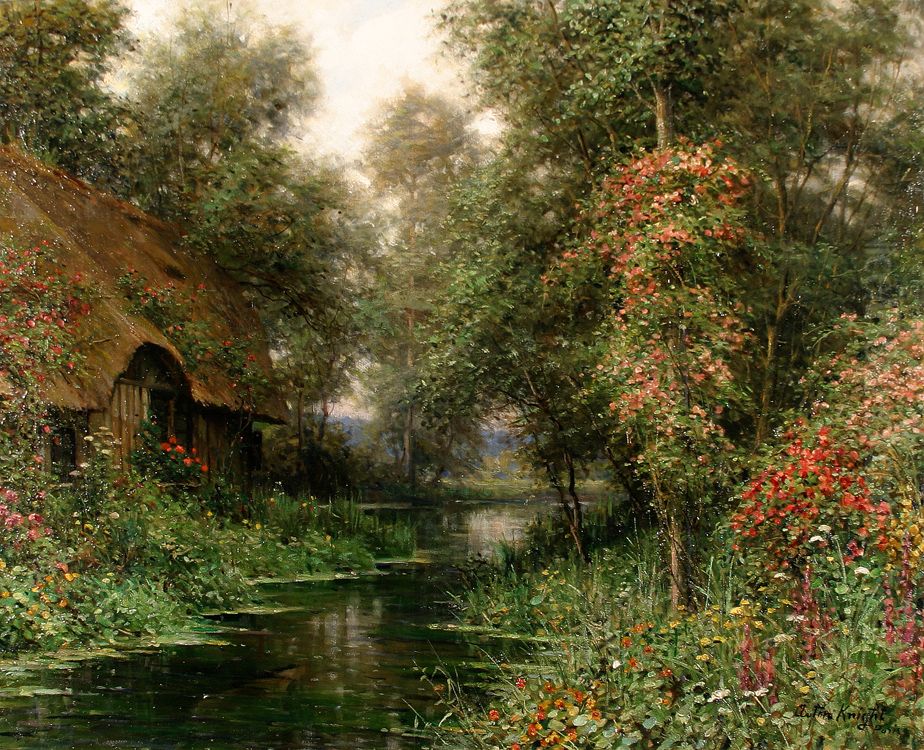 Diane's Cottage in June Oil Painting by Louis Aston Knight