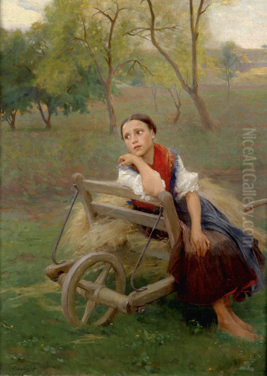 Nach der Arbeit Oil Painting by Philip de Laszlo