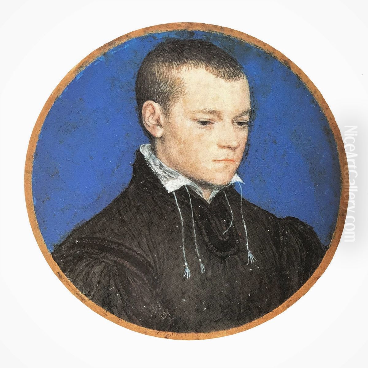 Portretminiatuur van Hans Schwarzwaldt Oil Painting by Hans Holbein the Younger