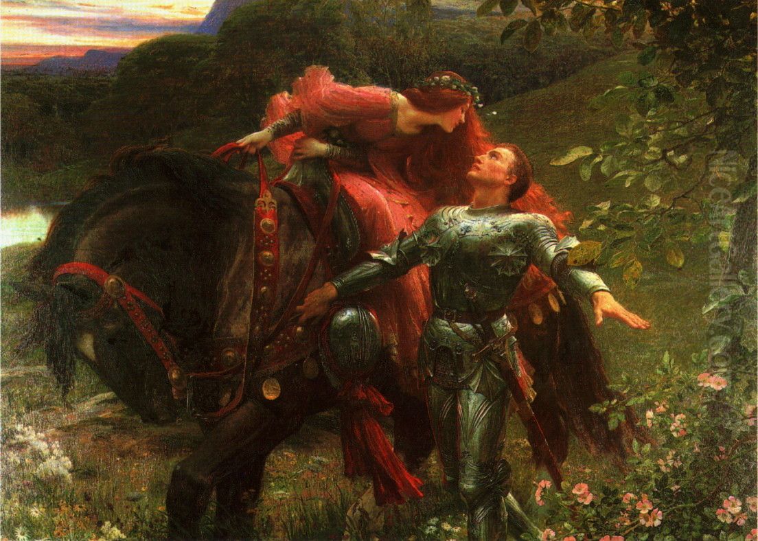 La Belle Dame sans Merci Oil Painting by Frank Bernard Dicksee
