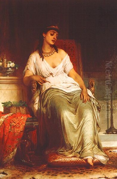 Cleopatra Oil Painting by Frank Bernard Dicksee