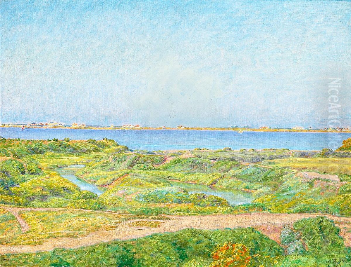 Landscape on the island of Oleron. Oil Painting by Kristian Zahrtmann