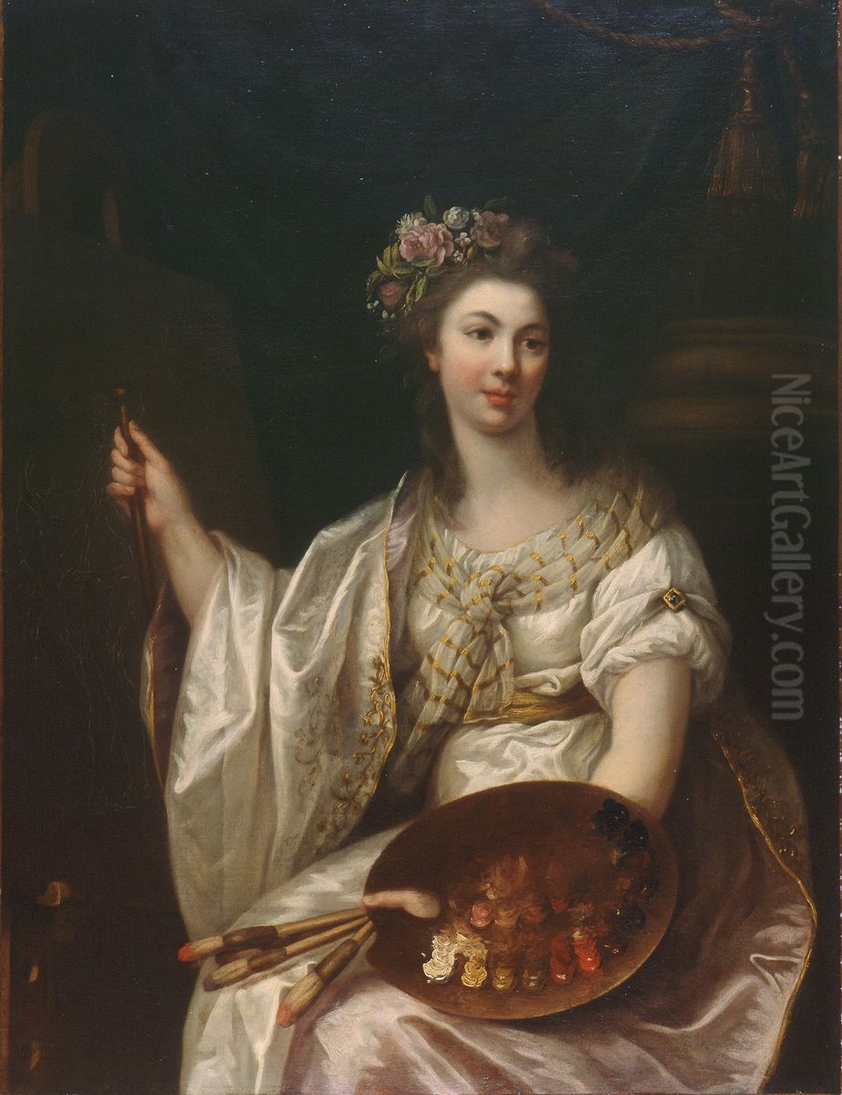 Allegory of Painting Oil Painting by Marie-Victoire Lemoine