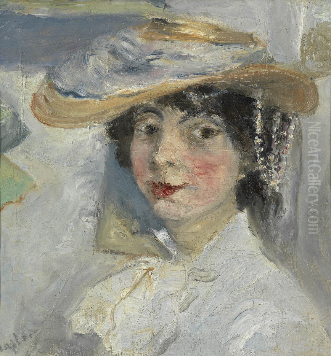 Portrait of Natalia Goncharova Oil Painting by Mikhail Larionov Portrait of Natalia Goncharova Oil Painting by Mikhail Larionov