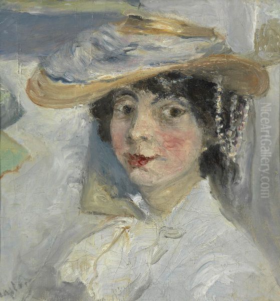 Portrait of Natalia Goncharova Oil Painting by Mikhail Larionov