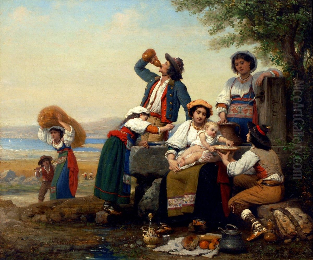 Il tempo della mietitura Oil Painting by Celestin Joseph Blanc Il tempo della mietitura Oil Painting by Celestin Joseph Blanc