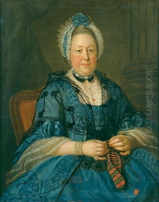 Portrat der Countess Tolstaya (?) Oil Painting by Ivan Argunov
