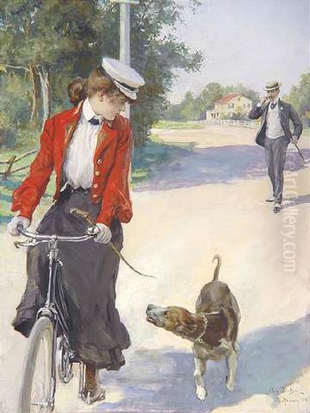 Verfolgt Oil Painting by Oscar Bluhm