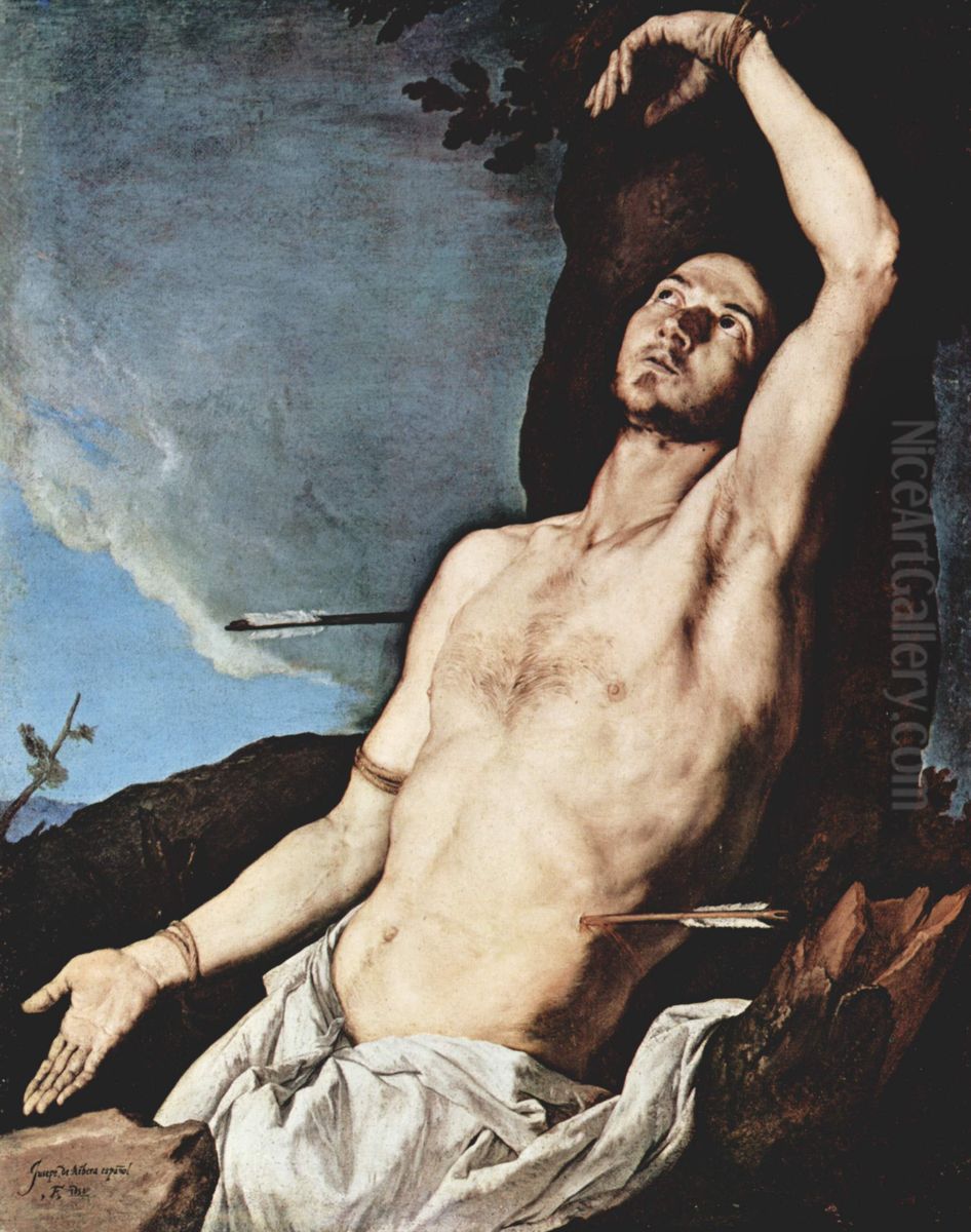 San Sebastiano Oil Painting by Jusepe de Ribera