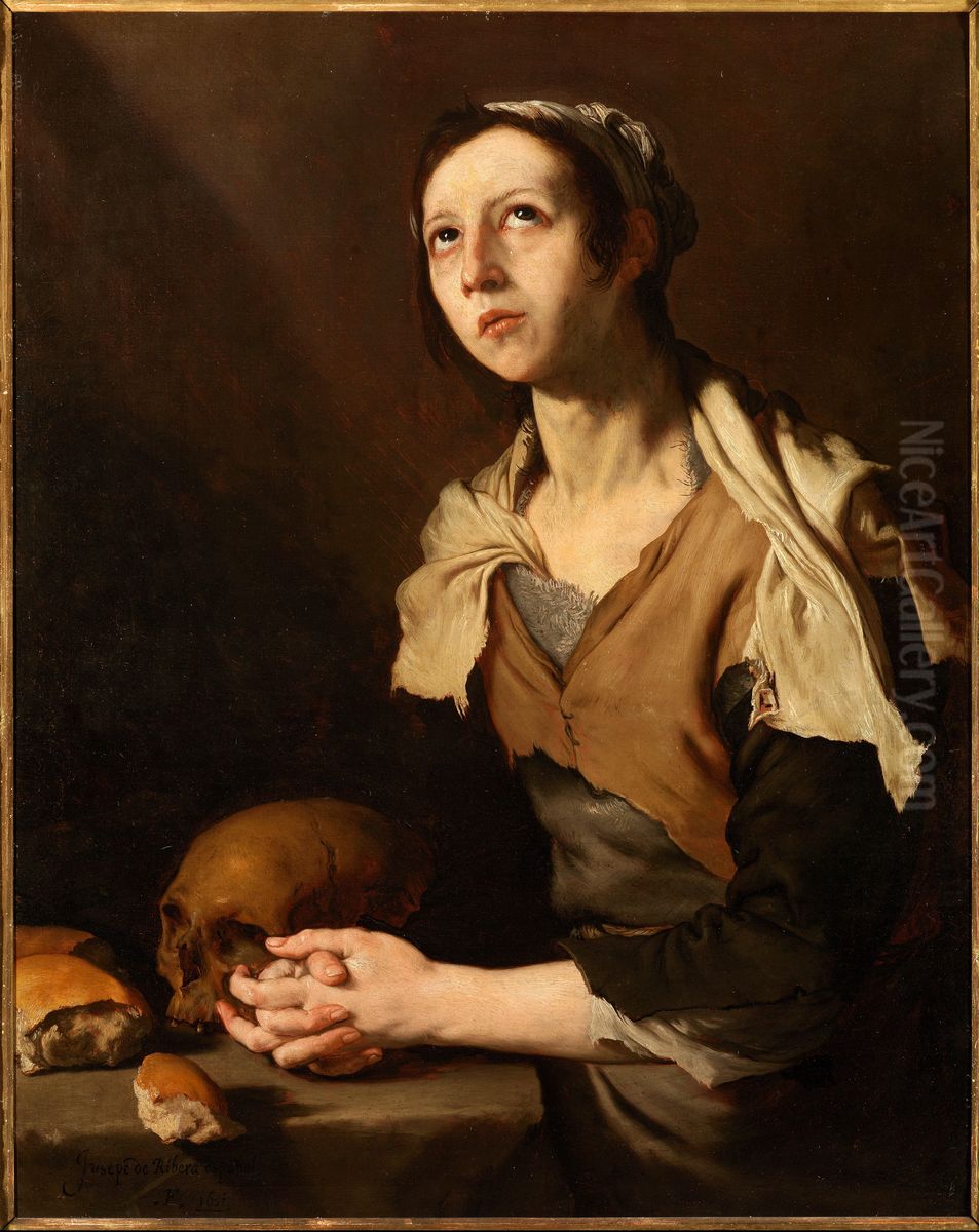 Hl. Maria von Agypten Oil Painting by Jusepe de Ribera