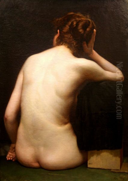 Dorso de mulher Oil Painting by Oscar Pereira Da Silva