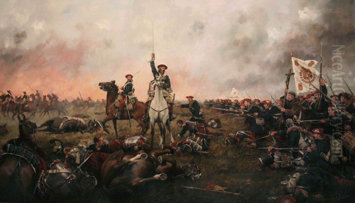 Calderote Oil Painting by Augusto Ferrer-Dalmau