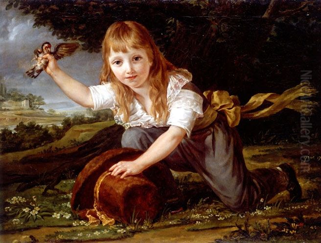 Portrait of Paulin des Hours Oil Painting by Antoine-Jean Gros