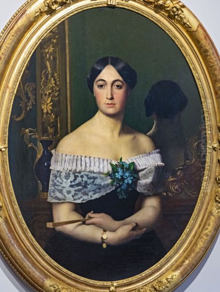 Woman PortraitFrancais:Portrait de femmeItaliano:Ritratto di dona Oil Painting by Jean-Leon Gerome