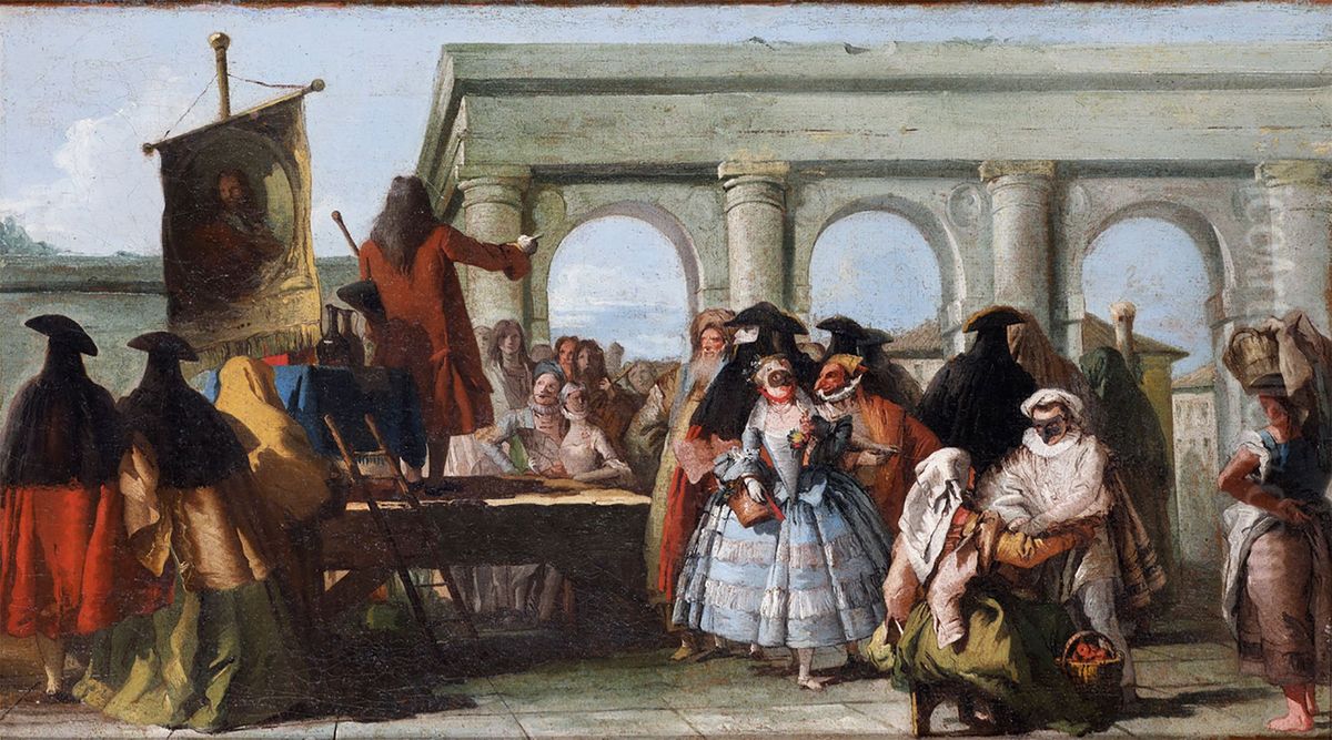The Charlatan Oil Painting by Giovanni Battista Tiepolo