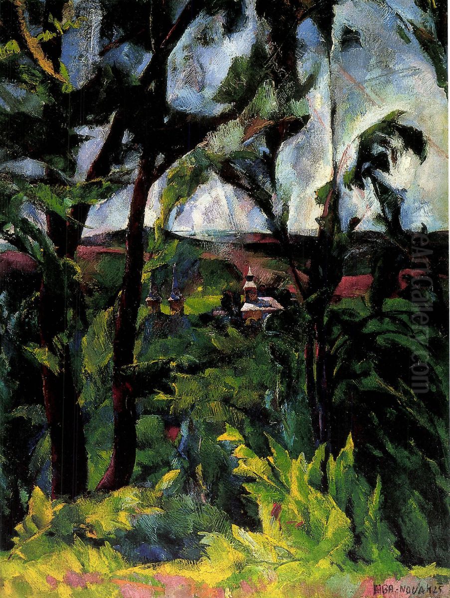 Ralatas Felsobanyara Oil Painting by Vilmos Aba-Novak