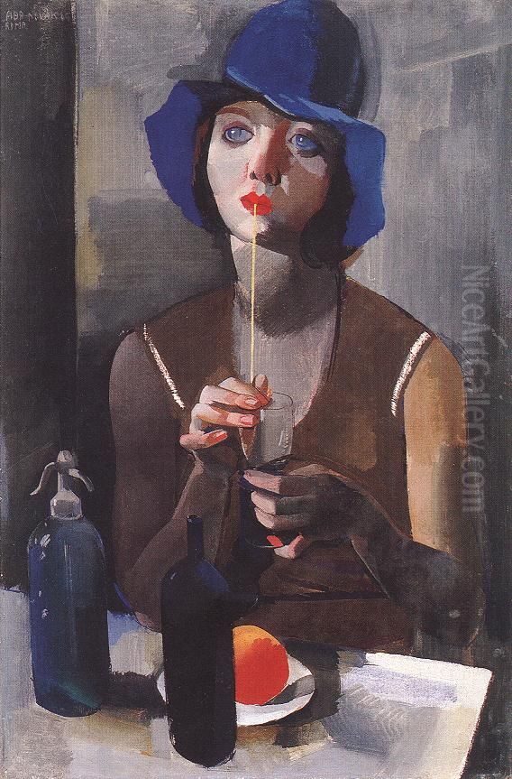 Laura Oil Painting by Vilmos Aba-Novak