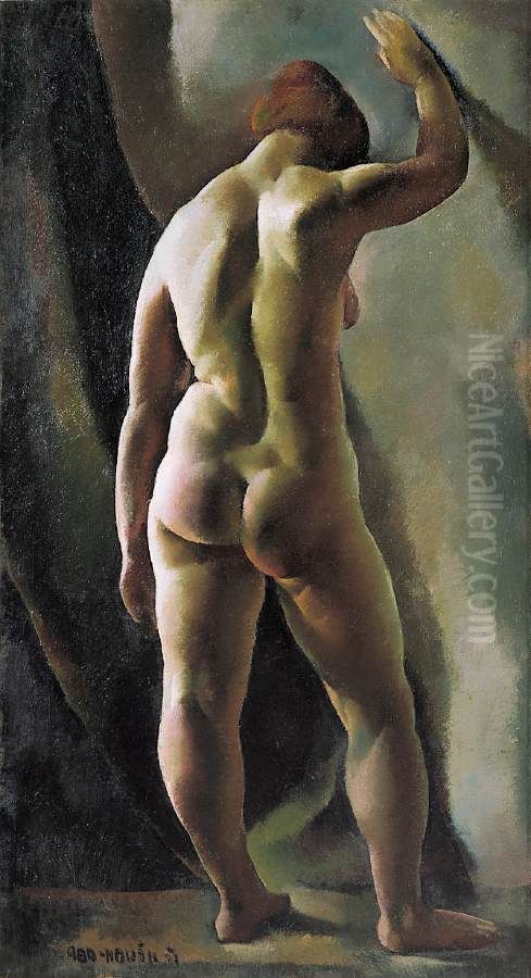 Nude Study Oil Painting by Vilmos Aba-Novak