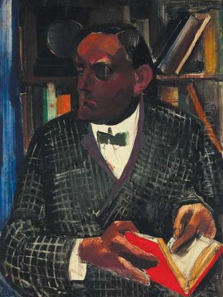 Portrait of Janos Jajczay Oil Painting by Vilmos Aba-Novak