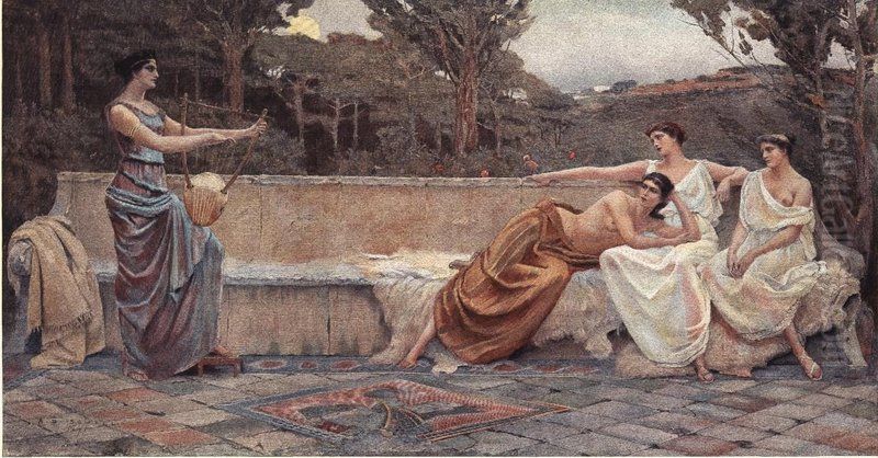 Sappho Oil Painting by Amanda Brewster Sewell