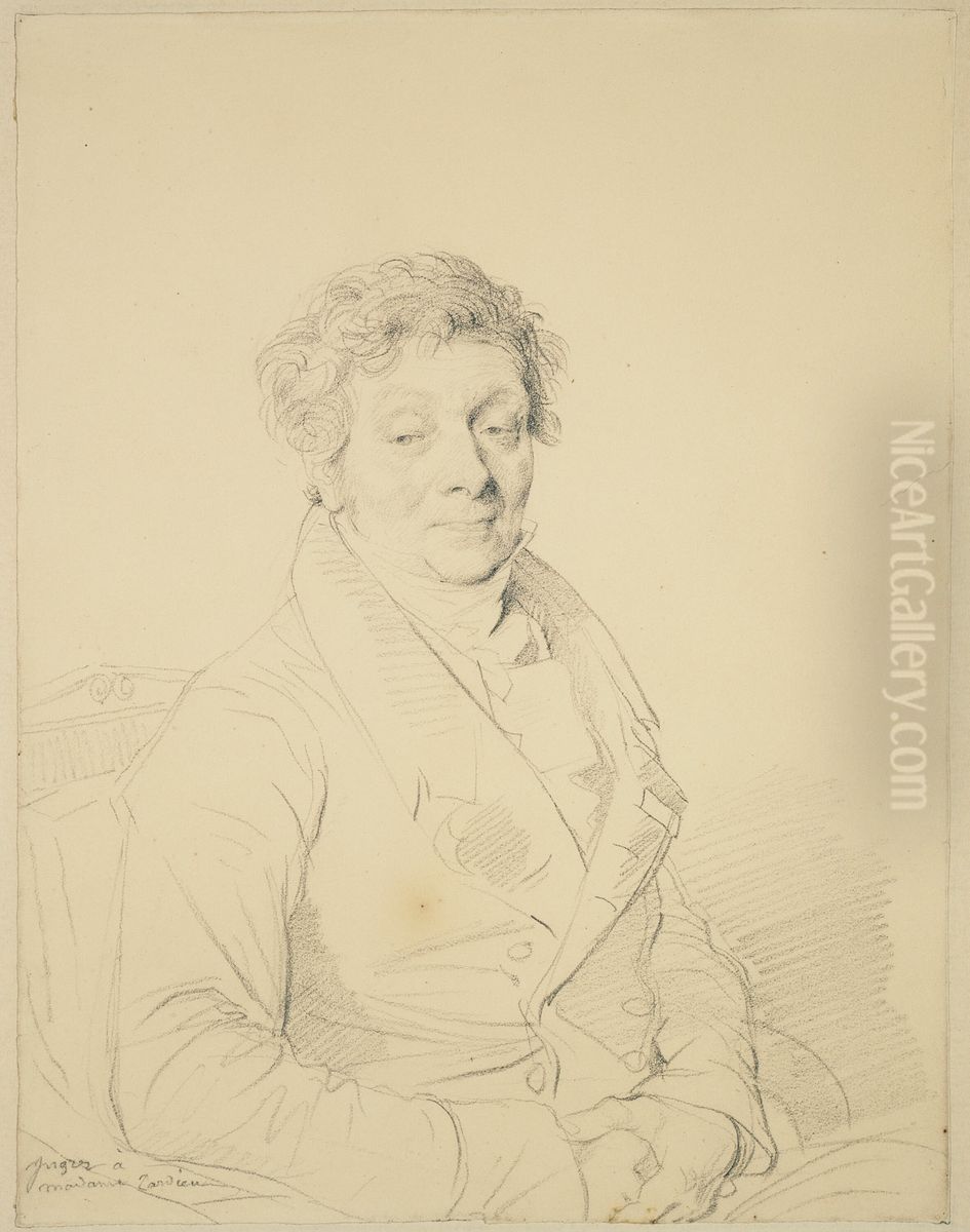 Pierre Alexandre Tardieu Oil Painting by Jean Auguste Dominique Ingres