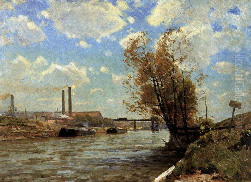The Seine at Paris Oil Painting by Victor Westerholm