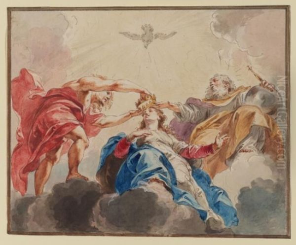 Coronation of the Virgin Oil Painting by Peter Paul Rubens