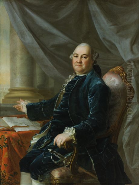 <<Portret B.V. Umskogo>> Oil Painting by Dmitry Levitzky