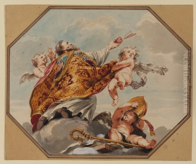Saint Augustine Oil Painting by (studio of) Rubens, Peter Paul