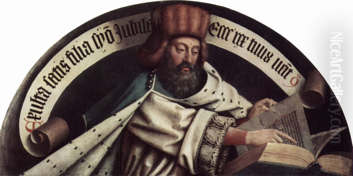 Der Prophet Zacharias Oil Painting by Hubert van Eyck