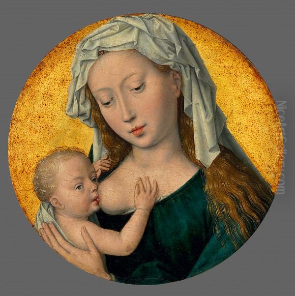 Madonna Lactans, or the Nursing Madonna Oil Painting by (manner of) Memling, Hans