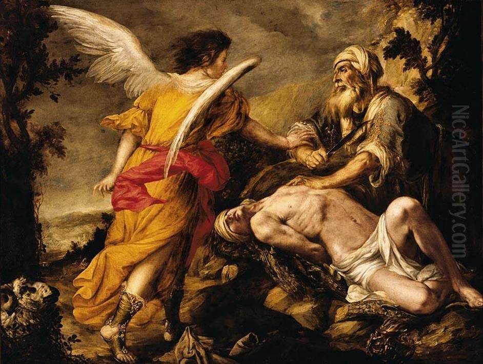 The Sacrifice of Isaac Oil Painting by Juan De Valdes Leal